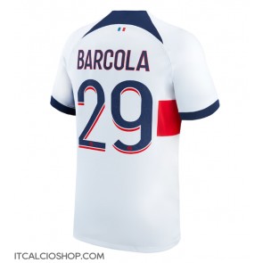 Paris Saint-Germain Bradley Barcola #29 Seconda Maglia 2023-24 Manica Corta